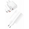 Beyaz Ultra Plus Hızlı Şarj Seti Şarj Adaptörü ve Kablosu 67W