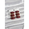 Bordo Vintage Model Gold Renk Kadın Küpe