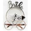 Bride Yazılı Taç Ve Bride To Be Yazılı Gözlük Seti Gümüş Renk