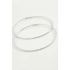 Burgulu Metal Halka Küpe 8-9-10 cm