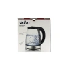 CAM - LEDLİ KETTLE 1.8LT  GİZLİ REZİSTANS - KABLOSUZ 360 DERECE GÖVDE 1500W SK-8033 (5468)