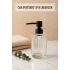 Cam Şeffaf Sıvı Sabunluk 200 ml Banyo Lavabo