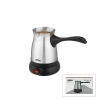 ÇELİK ELEKTRİKLİ CEZVE TÜRK KAHVE MAKİNESİ - 6FİNCAN=500ML 360° KABLOSUZ KULLANIM KATLANIR KULP SCM-9038 (5468)