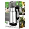 ÇELİK - SÜRAHİ MODEL KETTLE ELEKTRİKLİ SU ISITICISI PASLANMAZ ÇELİK GİZLİ REZİSTANS 360° 2.2LT 1500W KK-3334 (5468)