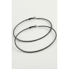 Çizgili Metal Halka Küpe 8-9-10 cm
