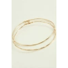 Çizgili Metal Halka Küpe 8-9-10 cm