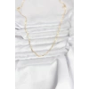 CM 14K Gold Renk Yassı Zincir Model 60 cm Kadın Kolye