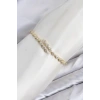 CM Damla Model Zirkon Taşlı VIP Seri Gold Renk Pirinç Kadın Bileklik