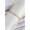 CM Model Zirkon Taşlı VIP Seri Gold Renk Pirinç Kadın Bileklik