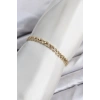 CM Model Zirkon Taşlı VIP Seri Gold Renk Pirinç Kadın Bileklik