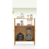 ÇOK AMAÇLI DOLAP AHŞAP BAMBU ORGANİZER RAFLI 66X33X85CM (5468)