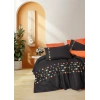 Cotton Box Brode Ranforce Çift Kişilik Nevresim Takımı Liker Kiremit
