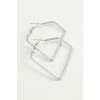 Dörtgen Halka Küpe 4,5 cm