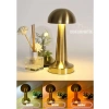 Forlife Dekoratif Şarjlı LED Mantar Masa Lambası Gold FL-8055 (5468)