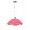 Fuşya Akrilik Avize Soft Pembe Modern Aydınlatma 35x35x12 cm