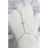 Gold Renk Pirinç Zirkon Taşlı Kalp Model Şahmeran