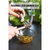 Hazneli Paslanmaz Metal Sarımsak ve Zencefil Ezici Doğrayıcı