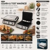 IZGARA VE TOST MAKİNESİ 4 DİLİM YAPIŞMAZ YÜZEY 2000W SSM-2598 (5468)