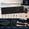 KABLOSUZ MULTİMEDİA KLAVYE - MOUSE SETİ SİYAH Q KLAVYE KM-510 (5468)