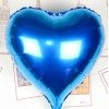 Kalp Uçan Balon Folyo Mavi 80 cm 32 inç (5468)