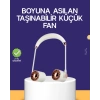 Katlanabilir Asılabilir Mini Fan USB Şarjlı 3 Kademeli Sessiz