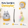 Kedi Şekilli Dönen Peluş Balıklı Olta Oyuncağı
