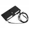Lozan Strap 6.5 inch Uyumlu Deri Kartlıklı Kılıf ERC1 Siyah
