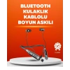 Manyetik Başlıklı Bluetooth Kulaklık – 120 Saat Şarjlı, Konforlu Tasarım