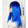 Mavi Renk Uzun Parti Peruğu