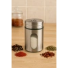 Metal Tuzluk Biberlik Baharatlık 200 ml Gri