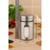 Metal Tuzluk Biberlik Baharatlık 200 ml Gri