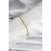 Mey İthalat® 14K Gold Renk Kaplama Kalpli Model CM Kadın Bileklik