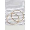 Mey İthalat® 316L Çelik Gold Renk 70 mm Kadın Halka Küpe