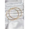 Mey İthalat® 316L Çelik Gold Renk 75 mm Halka Küpe