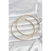 Mey İthalat® 316L Çelik Gold Renk 80 mm Kadın Halka Küpe