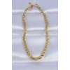 Mey İthalat® 316L Çelik Gold Renk Arpa Model Kolye