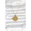 Mey İthalat® 316L Çelik Gold Renk Ayetel Kürsi Yazılı Kolye