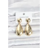 Mey İthalat® 316L Çelik Gold Renk Damla Model Kadın Küpe