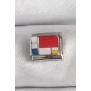 Mey İthalat® 316L Çelik Gümüş Renk Karışık Renk Portre Model Nomination Charm