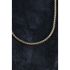 Mey İthalat® 316L Çelik Örme Zincir Model Gold Renk Erkek Kolye