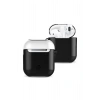 Mey İthalat® Airpods 2 (2.nesil) 3in1 Kılıf - Siyah-Beyaz