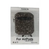 Mey İthalat®  Airpods 2 (2.nesil) Mira Taşlı Kılıf - Siyah