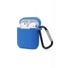 Mey İthalat® Airpods 2 (2.nesil) Sert Silikon Kılıf - Mavi