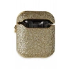 Mey İthalat® Airpods 2 (2.nesil) Spell Simli Kılıf - Gold