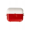 Mey İthalat® Airpods 3 (3.nesil) Basmalı Kılıf - Kırmızı-Beyaz