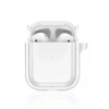 Mey İthalat® Airpods 4 (4.nesil) Shiny Şeffaf Kılıf - Beyaz
