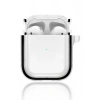 Mey İthalat®  Airpods 4 (4.nesil) Shiny Şeffaf Kılıf - Siyah