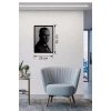 Mey İthalat® Atatürk Line Art Metal Görünümlü Ahşap Tablo - Modern Ofis ve Ev Dekoru