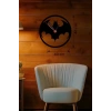 Mey İthalat® Batman Yarasa Logolu Ahşap Duvar Saati - 40x40 cm Dekoratif DC Temalı