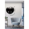 Mey İthalat® BMW Z4 E86 Tasarım Ahşap Duvar Saati - 40x40 cm Lazer Kesim Dekoratif